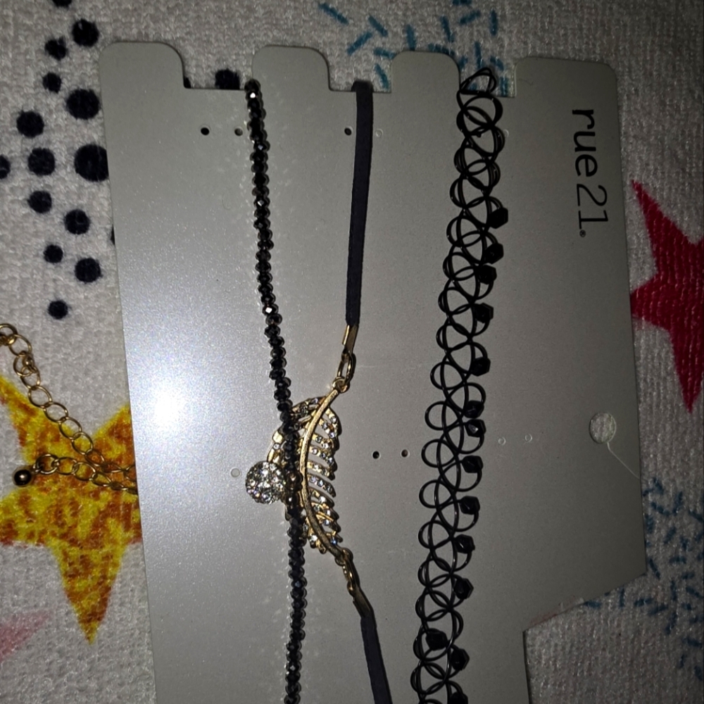 Rue21 Black and Gold Women's Jewelry Set